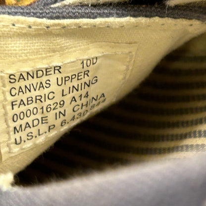 Polo Ralph Lauren Sander Mens 10 D Blue White Shoes Loafers Casual Lace Up