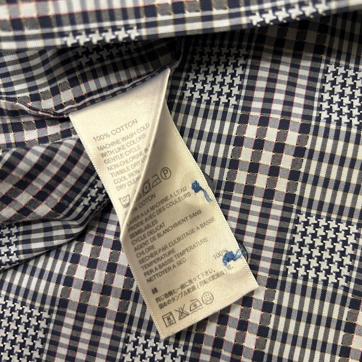 Tommy Bahama Button Up Shirt Mens Large Blue White Plaid Island Modern Fit