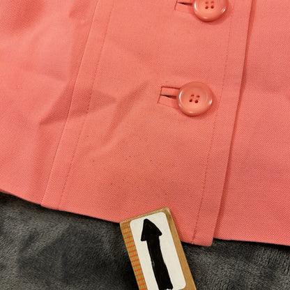 Pendleton Blazer Womens 4 Petite Peach Pink Jacket Virgin Wool Vintage 4 Button