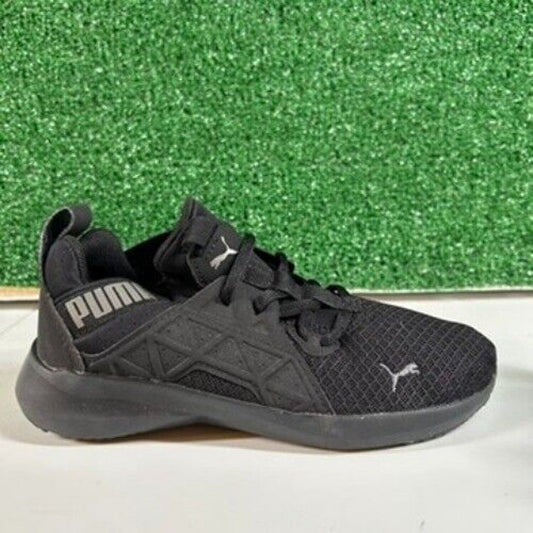 Puma Softride Enzo Sneakers Kids Athletic Running Shoes Black 3.5Y (See Pics)