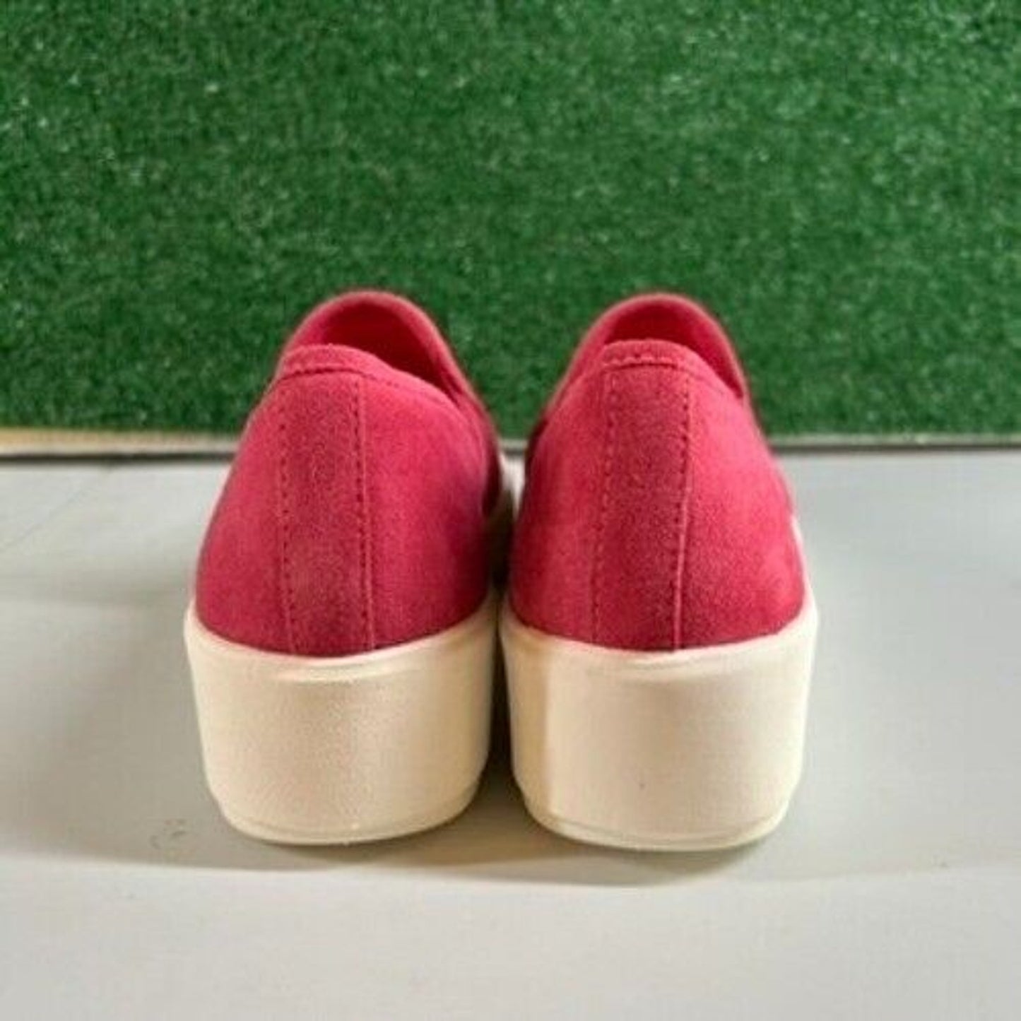 Clarks Layton Petal Sneakers Comfort Shoes Platform Pink Stripe Easter Womens 8M