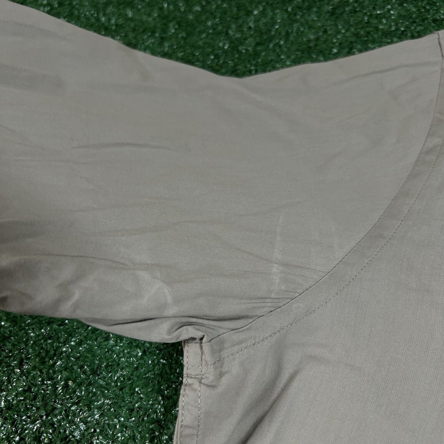 Banana Republic Shirt Mens Medium Gray/Brown Slim Fit Button Up Long Sleeve