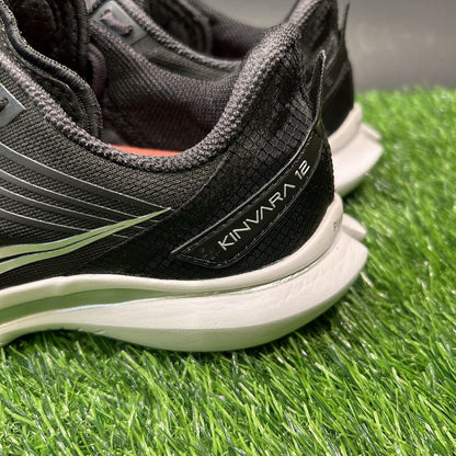 Saucony Kinavara 12 Womens 6.4 Black White Shoes Sneakers Athletic Running Gym