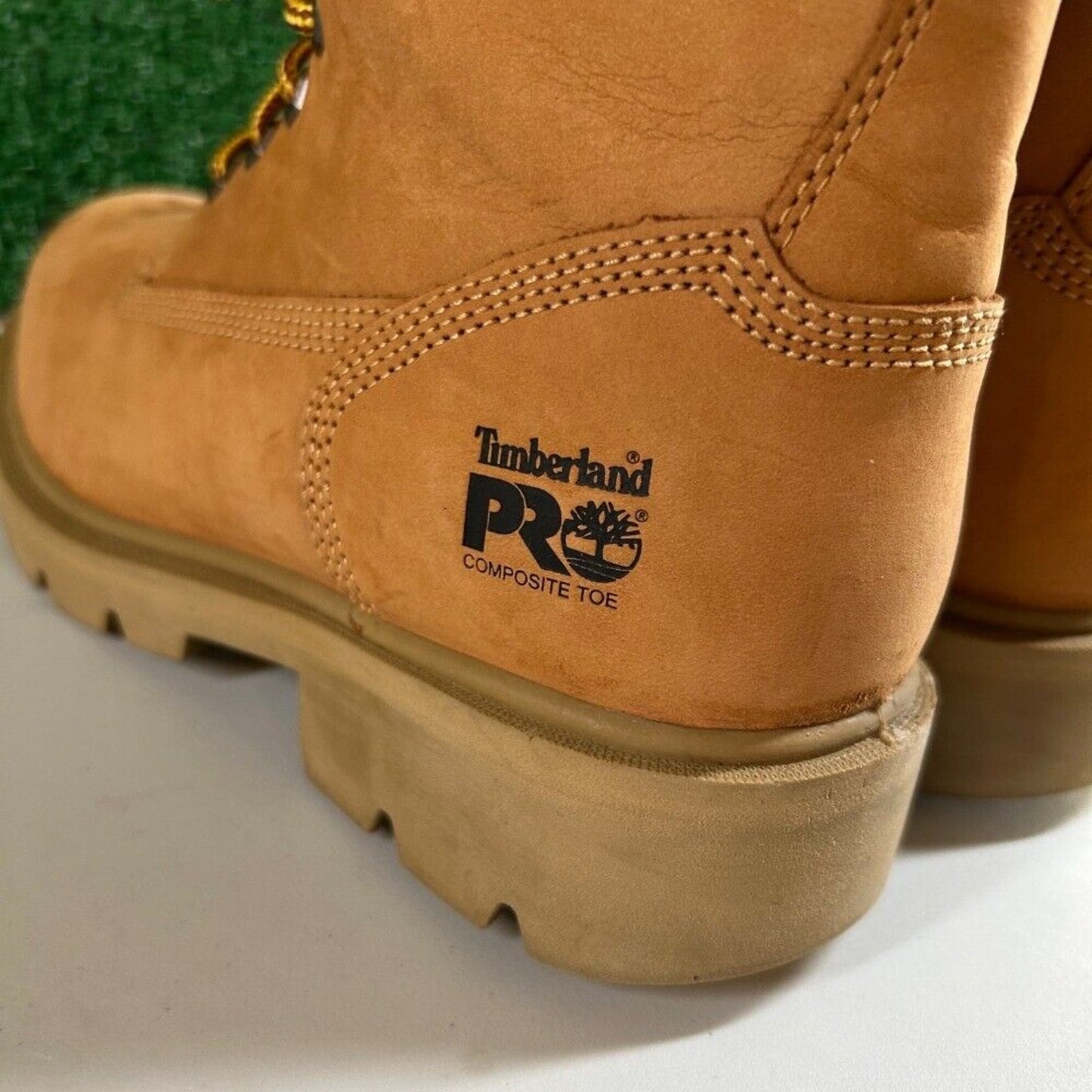 Timberland PRO Sawhorse Work Boot Composite Safety Toe Wheat Leather Kids Size 6