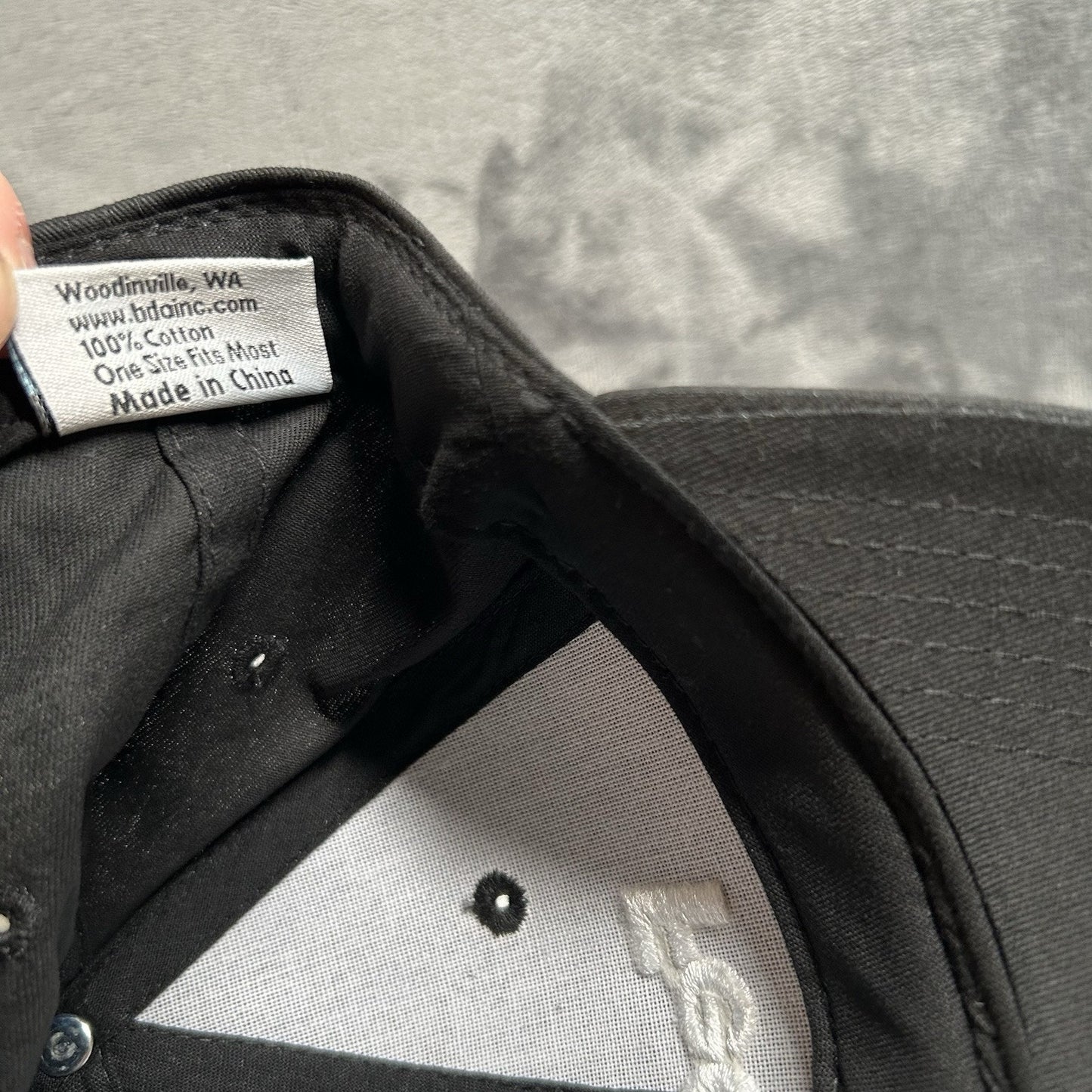 Fedex Ground Baseball Hat Cap Mens Strap Back Black White Employee Curved Brim