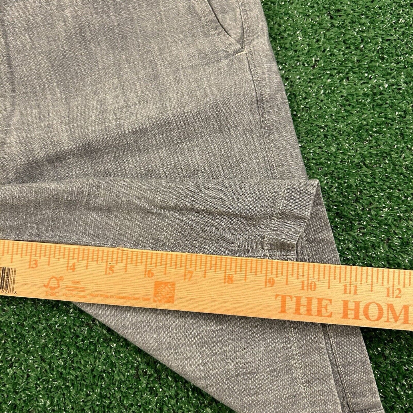 J Crew Chino Shorts Mens 31 Blue/Gray Casual Outdoor Golf 10.5" Inseam