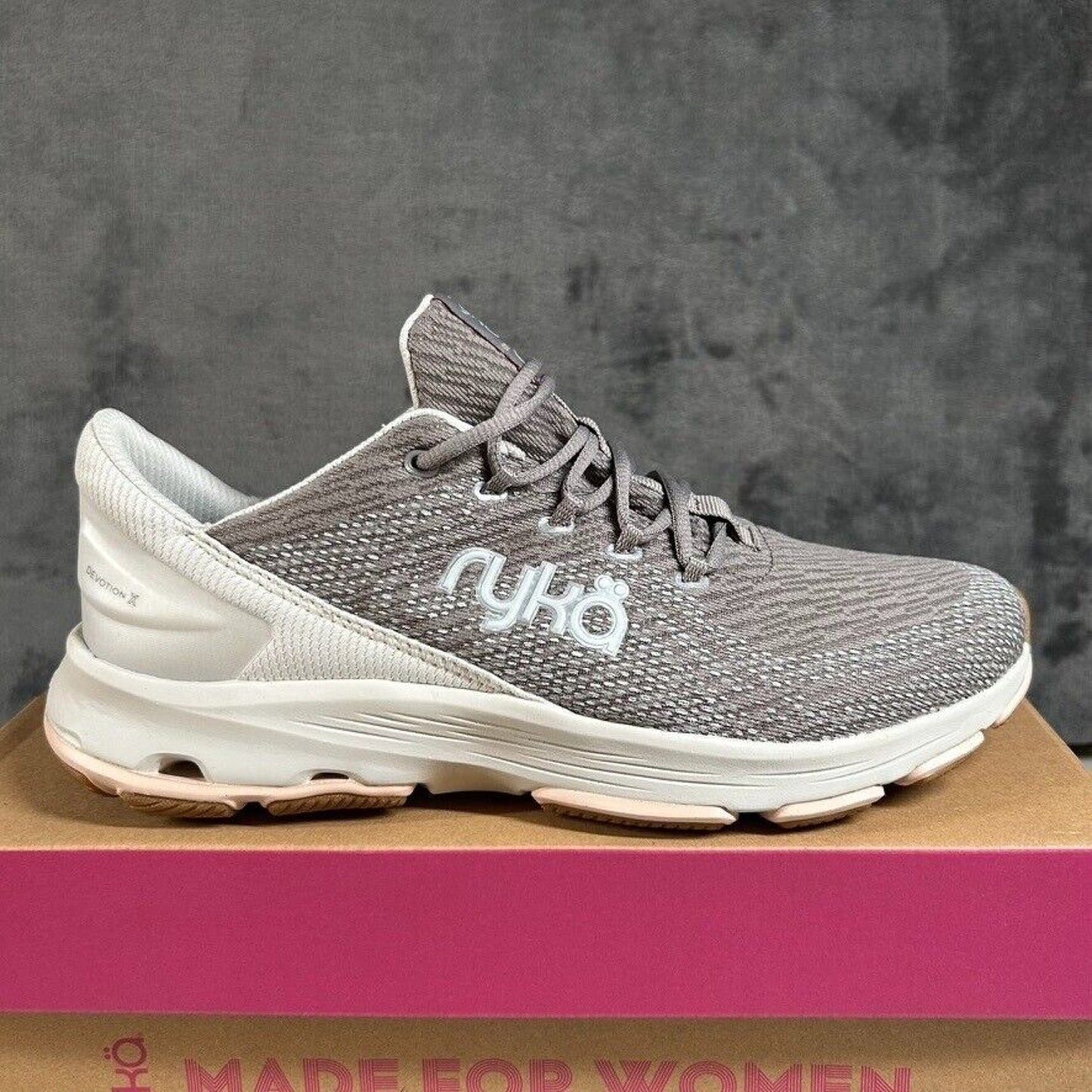 Ryka Devotion X Walking Shoes Comfort Athletic Sneakers Gray Womens 9.5 Wide