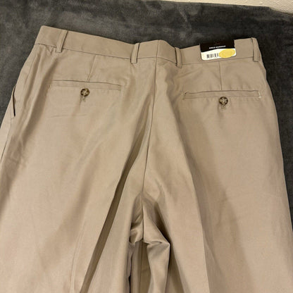 Greg Norman Dress Pants Mens 36x30" Brown Slacks Straight Golf Work Casual NEW