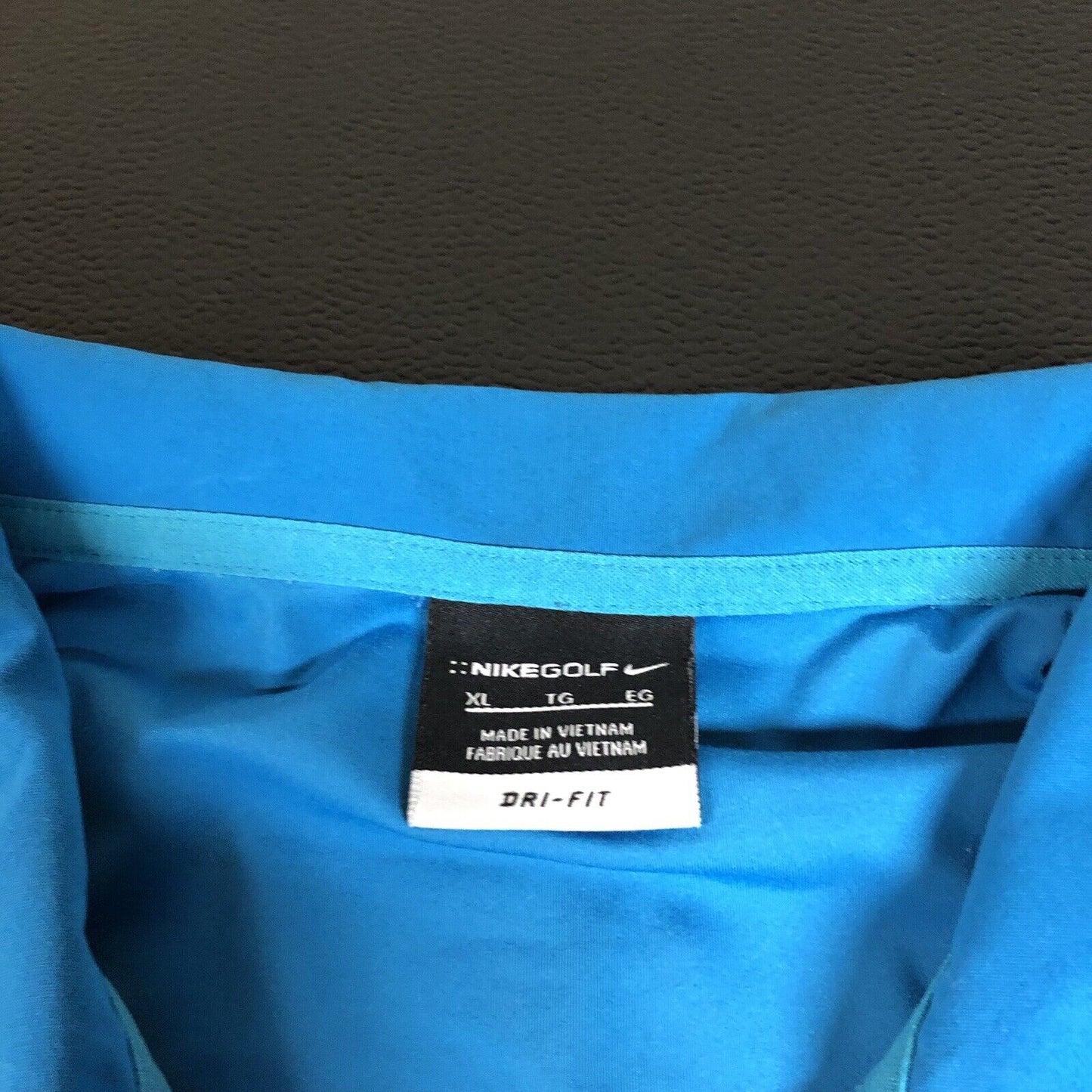 Nike Golf Polo Shirt Men Extra Large Blue Diamond Dri-fit Athletic Short Sleeve