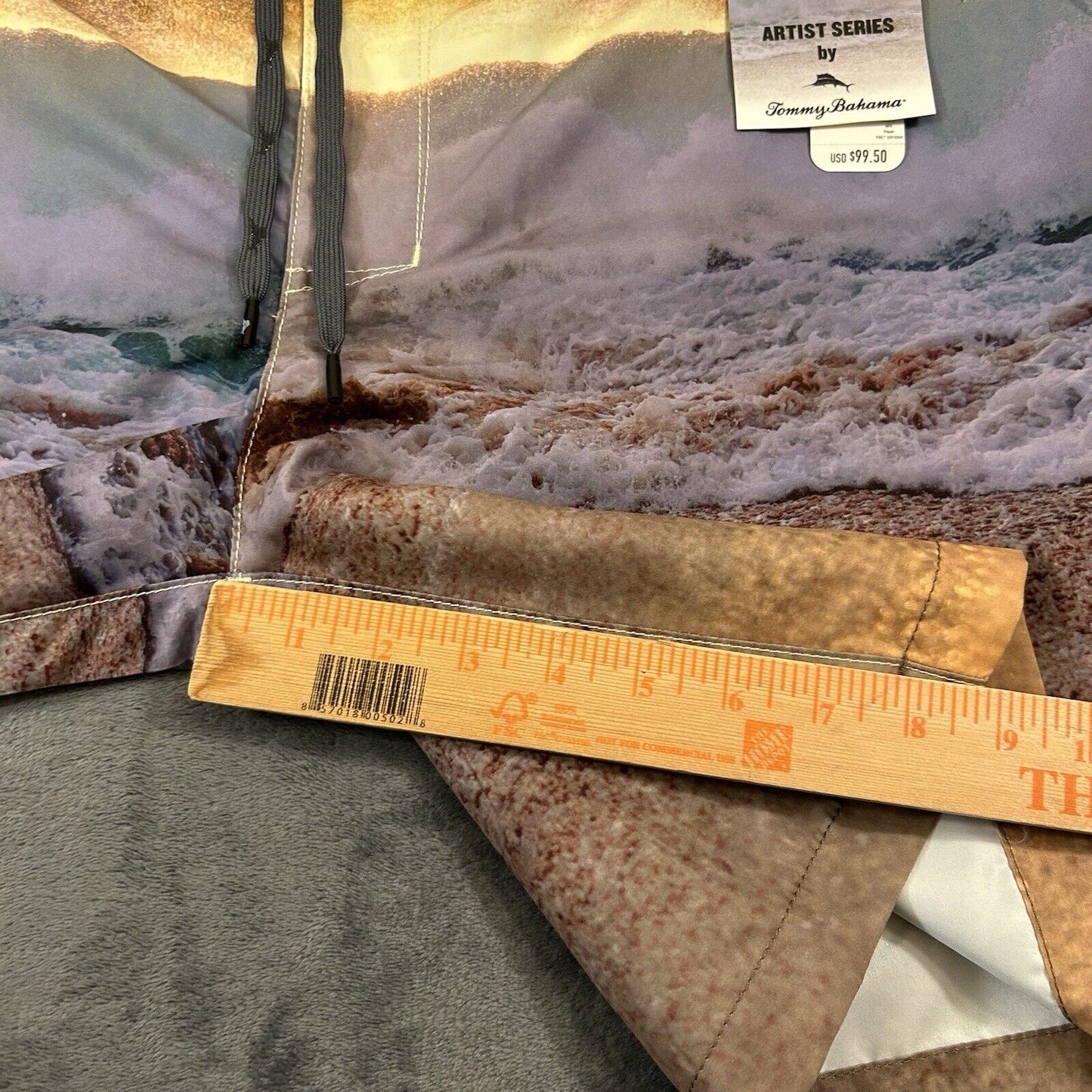 Tommy Bahama Board Shorts Mens 40" Yellow Blue Molokai Sunset Break Swim NEW