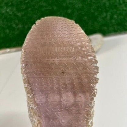 Mini Melissa Campana Ballet Flats Glitter Sparkle Shoes Clear Kids Size 2Y