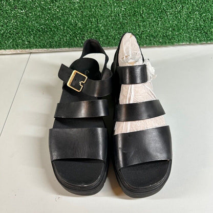 Dr Scholls Trekkie Platform Sandals Lug Sole Ankle Strap Buckle Casual Womens 7M