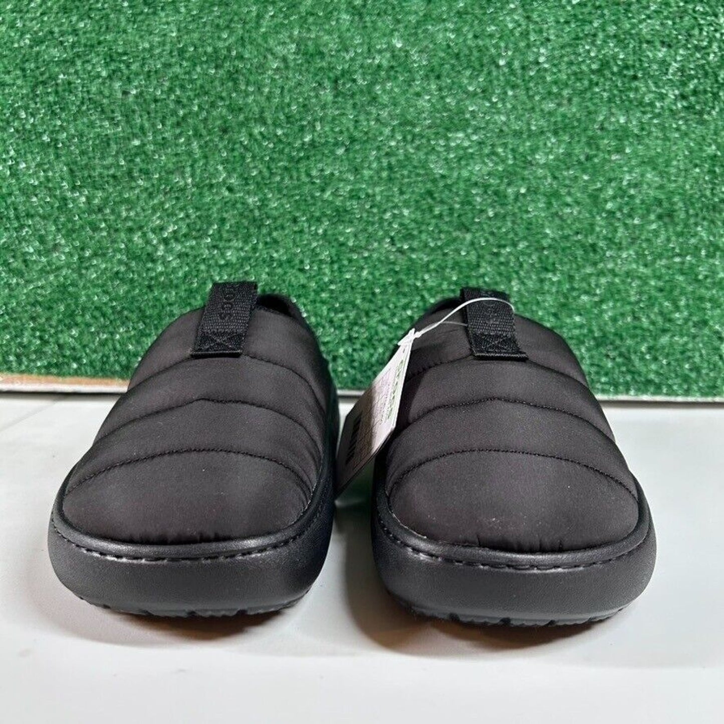 Crocs Classic Puff Mocs Black Slip On Casual Comfort Shoes Lined Womens 8 New