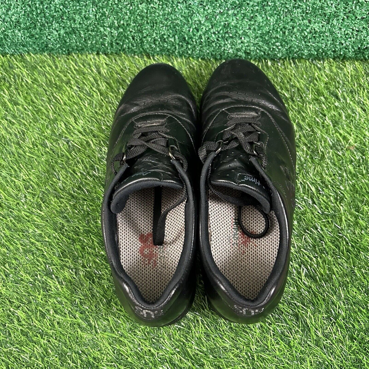 SAS Free Time Womens 9 Black Leather Shoes Sneaker Athletic Walking Comfort