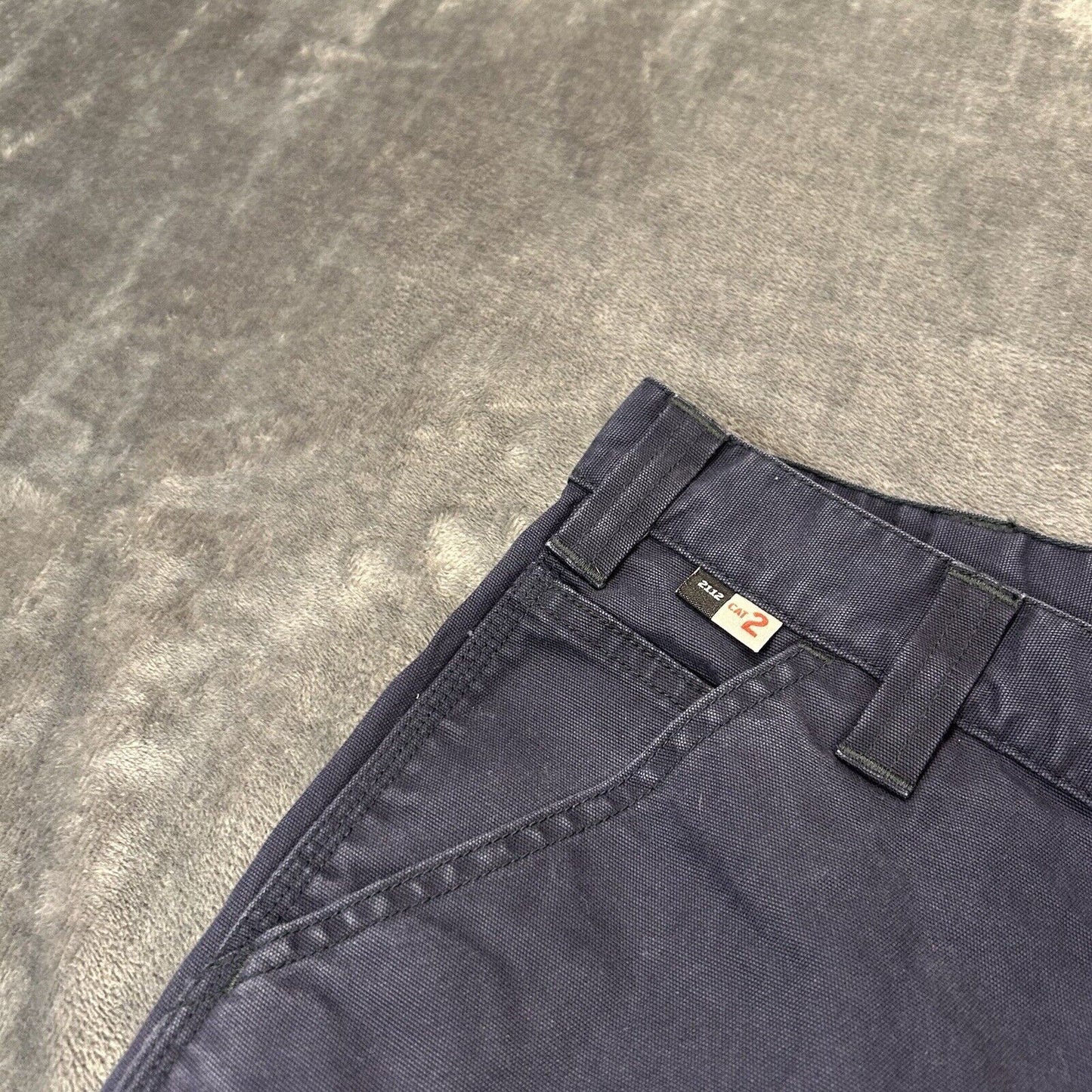 Carhartt Flame Resistant Pants Mens 40x30” Blue Chino Work Outdoor Side Pockets