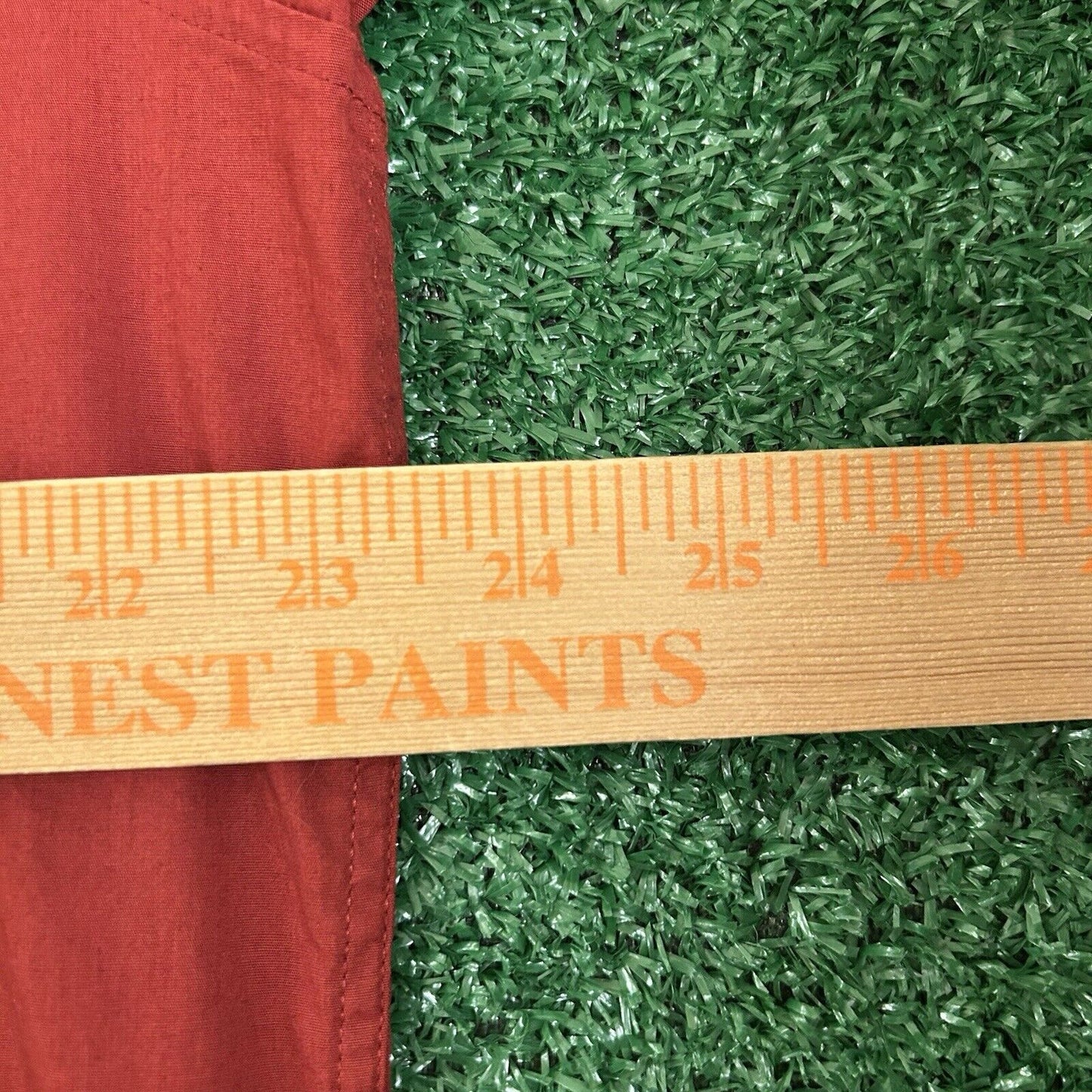 Banana Republic Shirt Mens Large Red Stretch Casual Button Up Short Sleeve