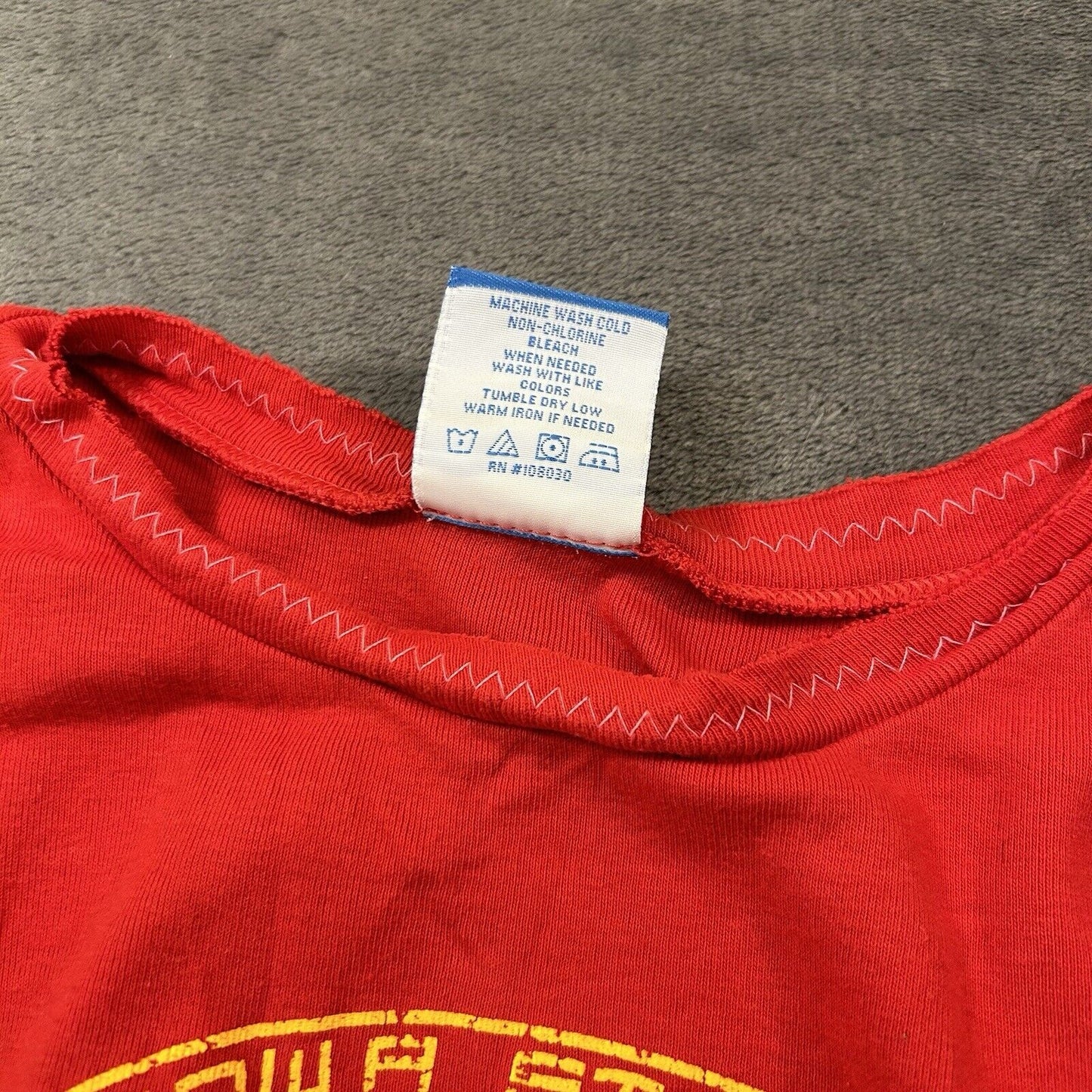 Iowa State Cyclones Shirt Youth Small Red Short Sleeve Hockey Great Republic