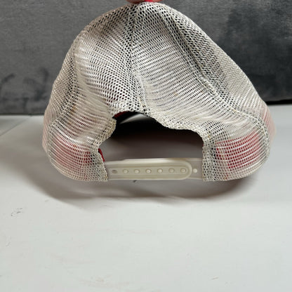 Berkley Trucker Hat Cap Mens Snapback Red White Catch More Fish Fishing Adjust