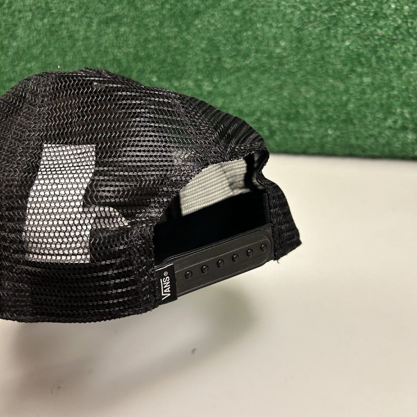 Vans Surf Patch Trucker Hat Cap Mens Snapback Blue Black Skater Surfer Outdoor