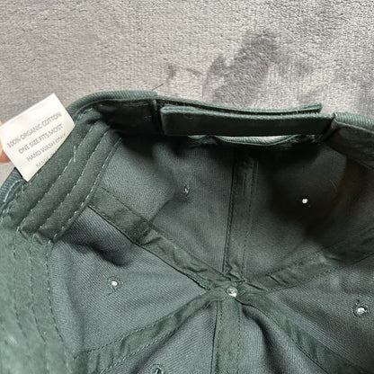 Natural Americna Spirit Hat Cap Adult Strap Back Green Yellow Flower Adjustable