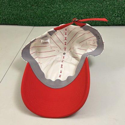 St Louis Cardinals Hat Cap Mens Strapback White Red Pinstripe Cooperstown MLB