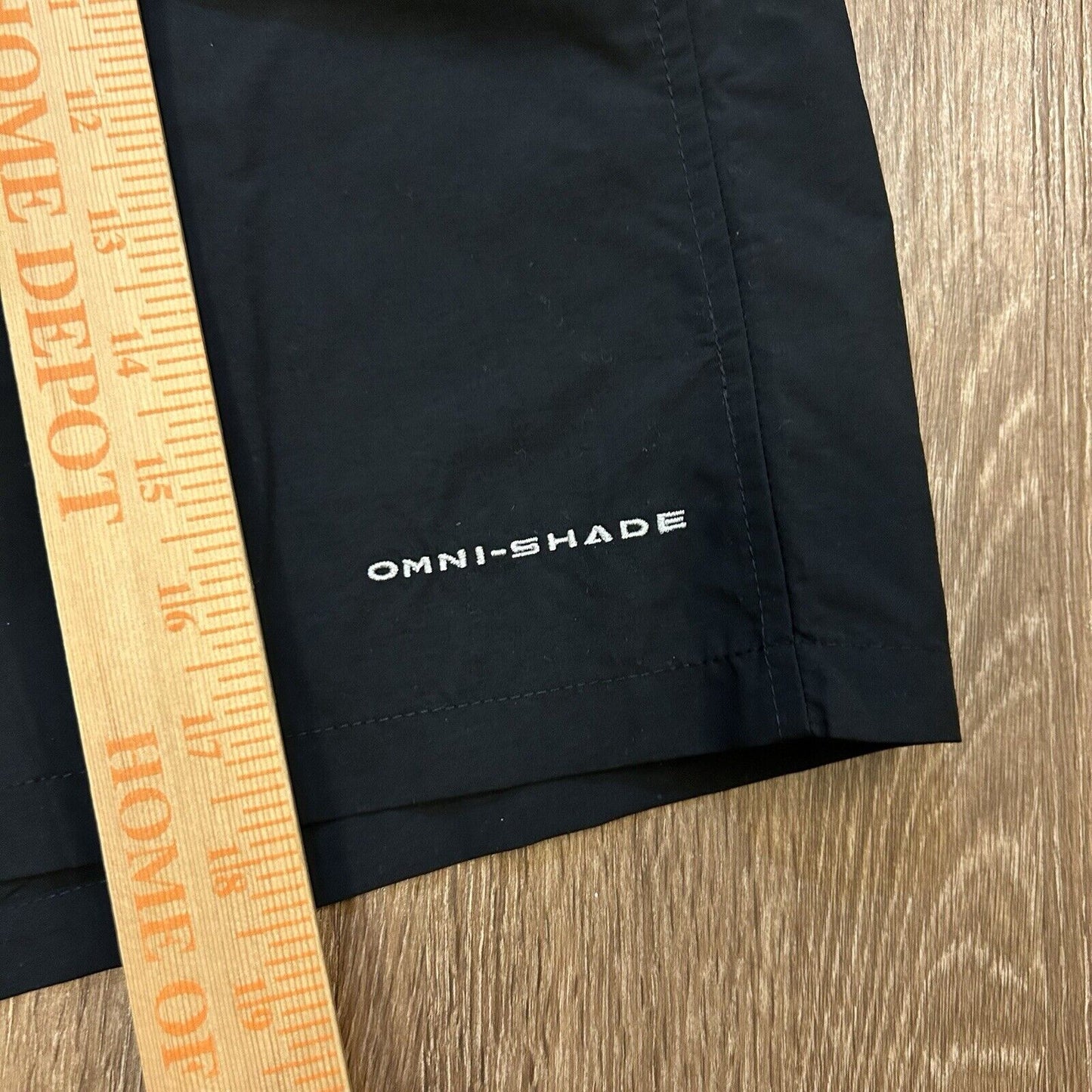 Columbia PFG Shorts Mens Medium 32" Black Relaxed Fit Outdoor Fishing Nylon New