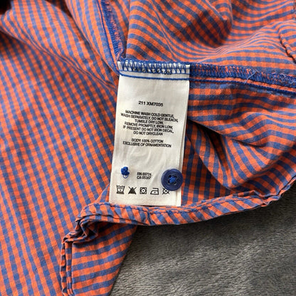 Columbia Florida Gators Shirt Mens Extra Large Orange Blue Check Super Bonehead