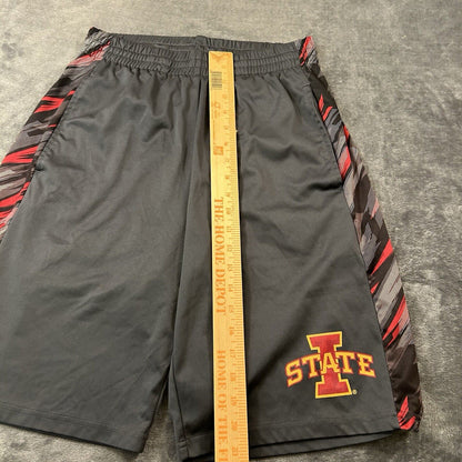 Iowa State Shorts Mens Small Gray SweatShorts Comfort Drawstring 28" Colosseum