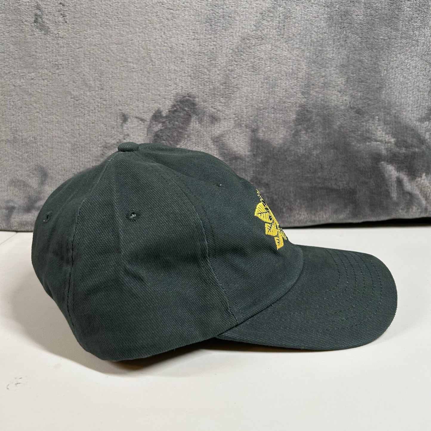 Natural Americna Spirit Hat Cap Adult Strap Back Green Yellow Flower Adjustable