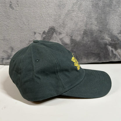 Natural Americna Spirit Hat Cap Adult Strap Back Green Yellow Flower Adjustable