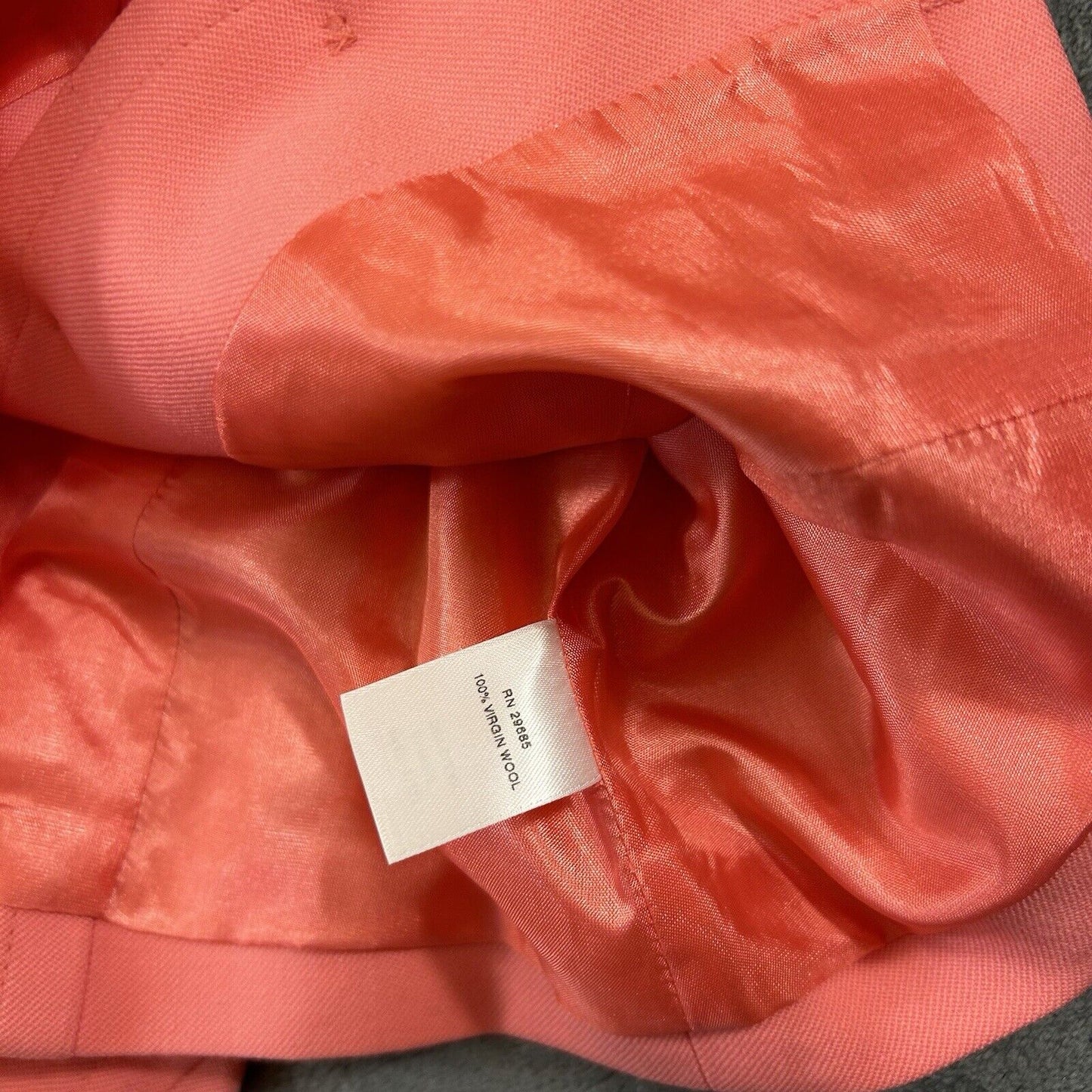 Pendleton Blazer Womens 4 Petite Peach Pink Jacket Virgin Wool Vintage 4 Button