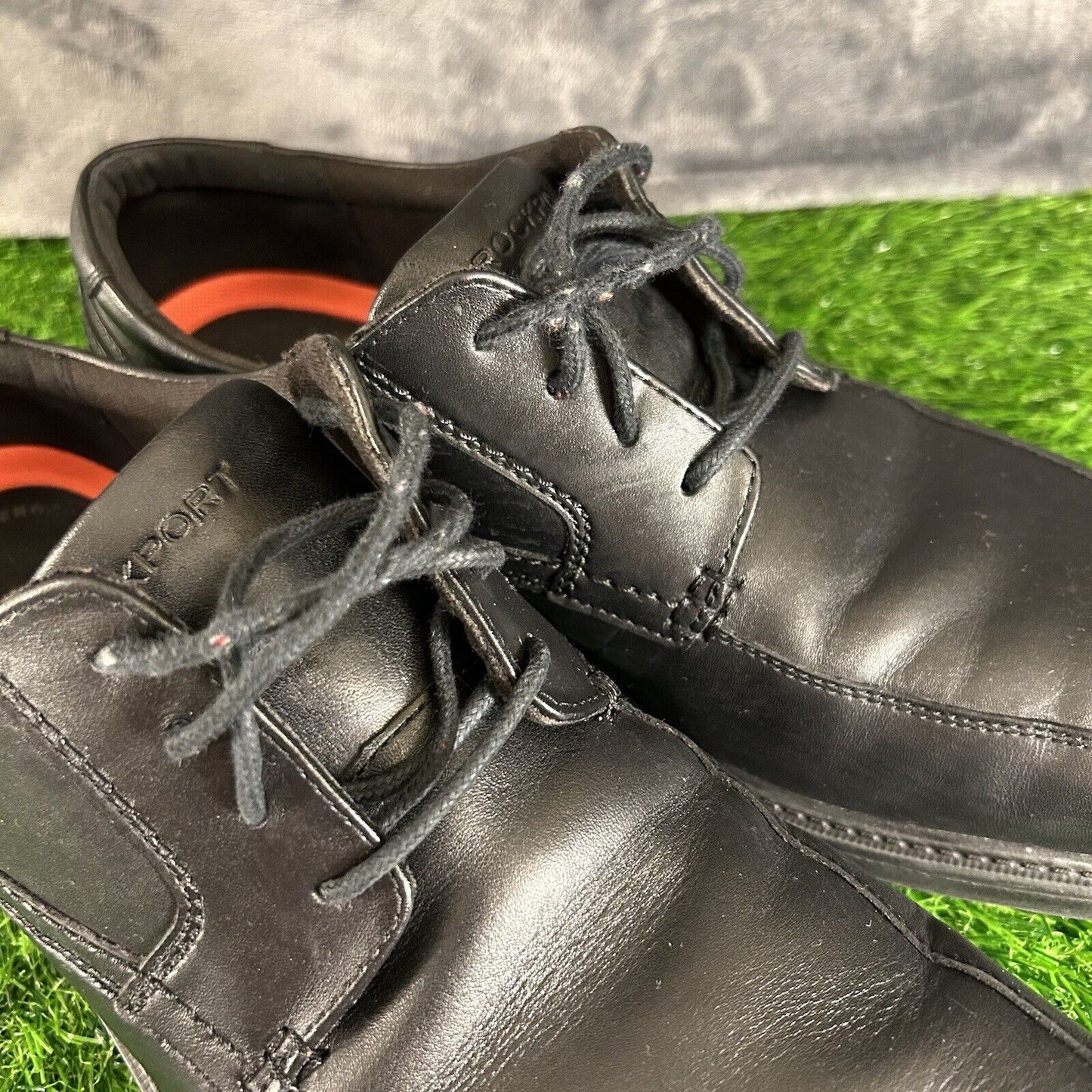 Rockport Oxfords Mens 12 M Black Dress Shoes Leather Lace Up Stability Comfort