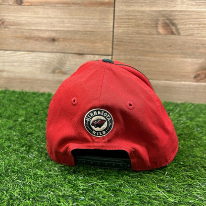 Minnesota Wild Hat Baseball Cap Youth Red Green Snapback New Era NHL Hockey