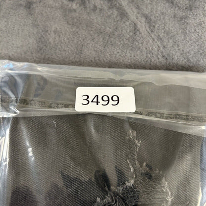 American Eagle Jeans Mens 32x32" Black Straight Denim Pants Distressed Ripped