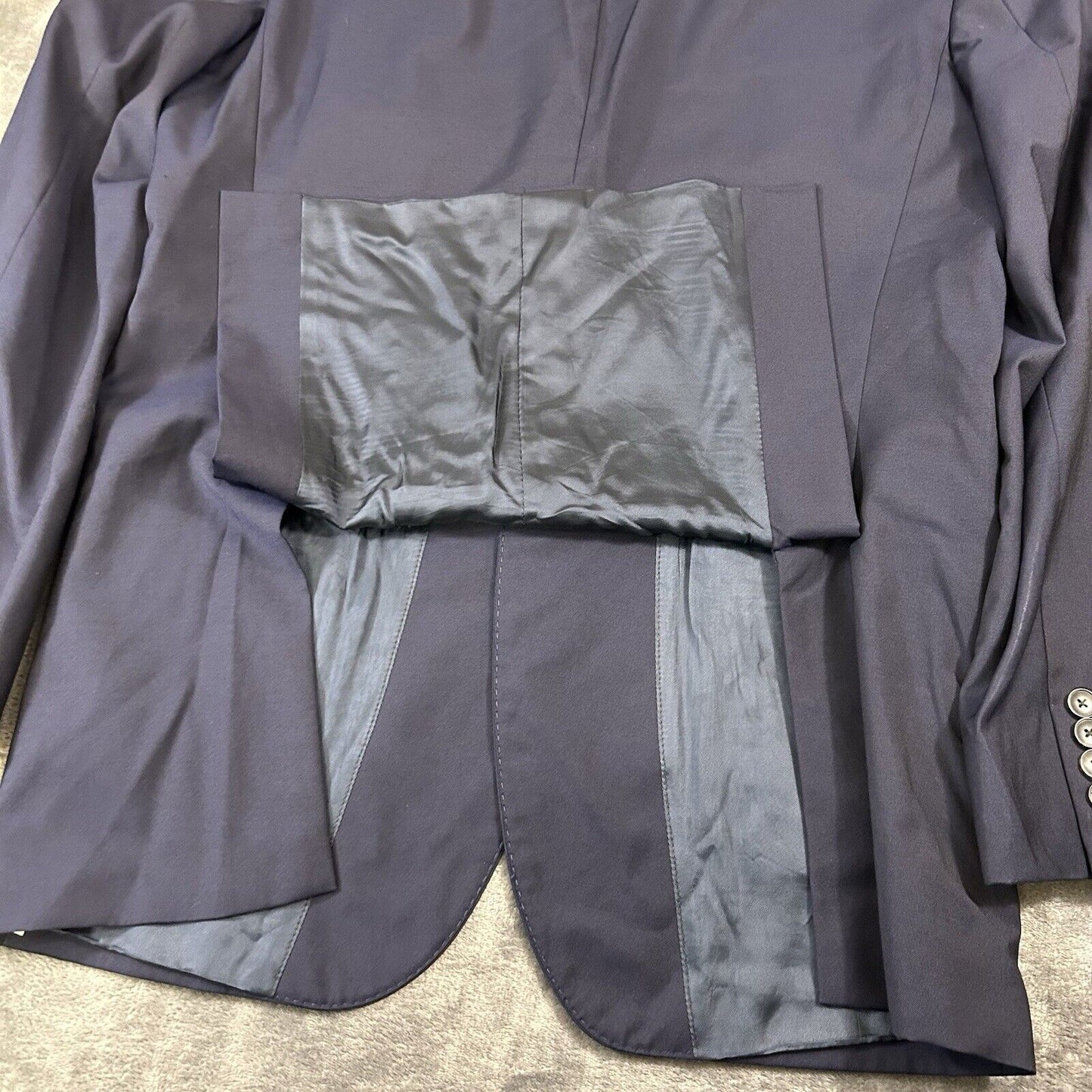 Hugo Boss Blazer Mens 42L Blue Wool Super 110 Sport Coat Suit Jacket Made Italy