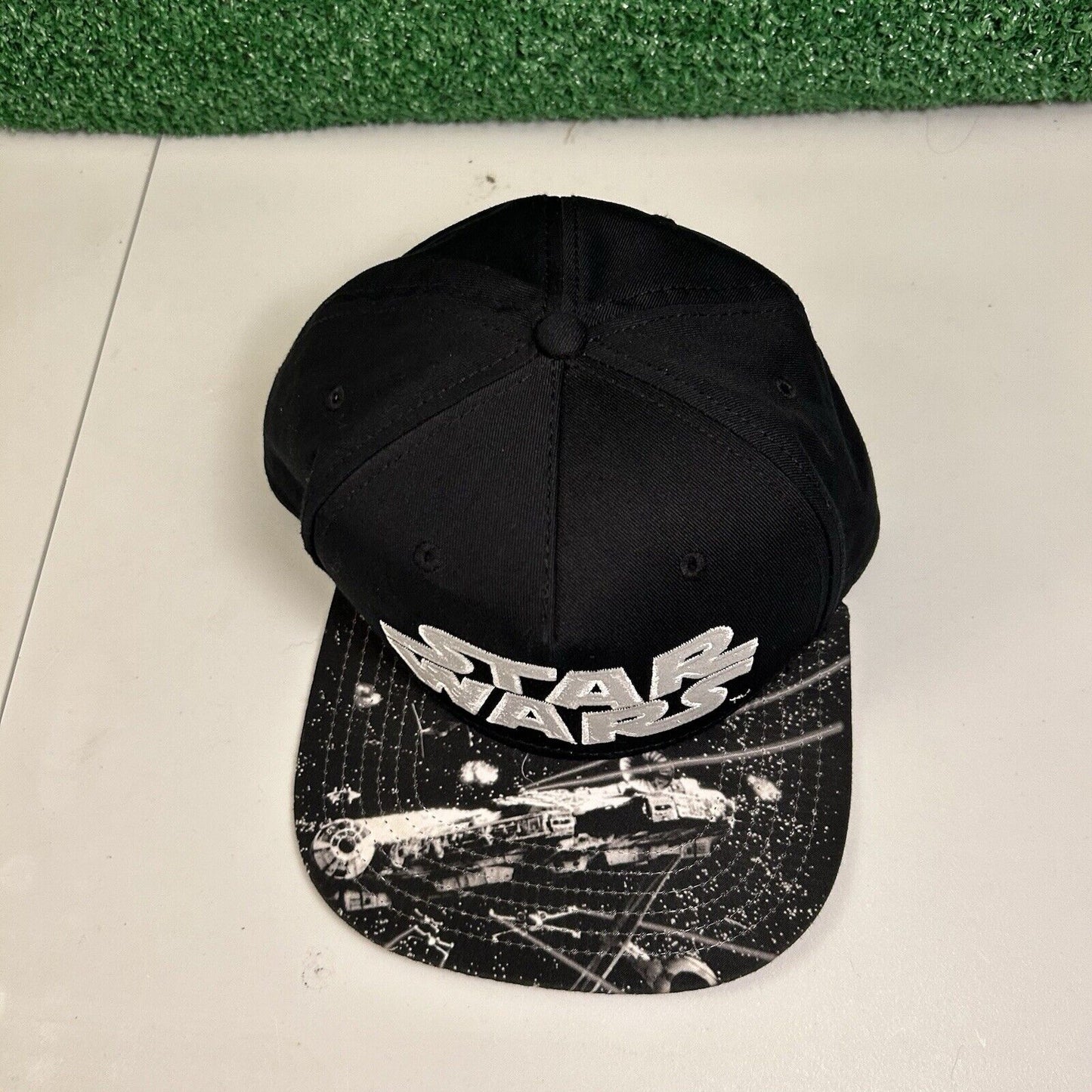 Star Wars Hat Cap Mens Snapback Black Gray Lucasfilm Movie Adjustable Galaxy