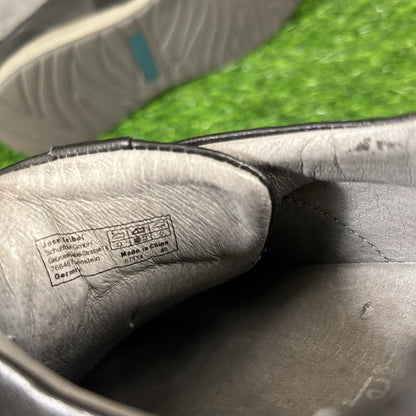 Josef Seibel Damen Womens 9 Black Leather Shoes Sneakers Casual Slip On Fashion