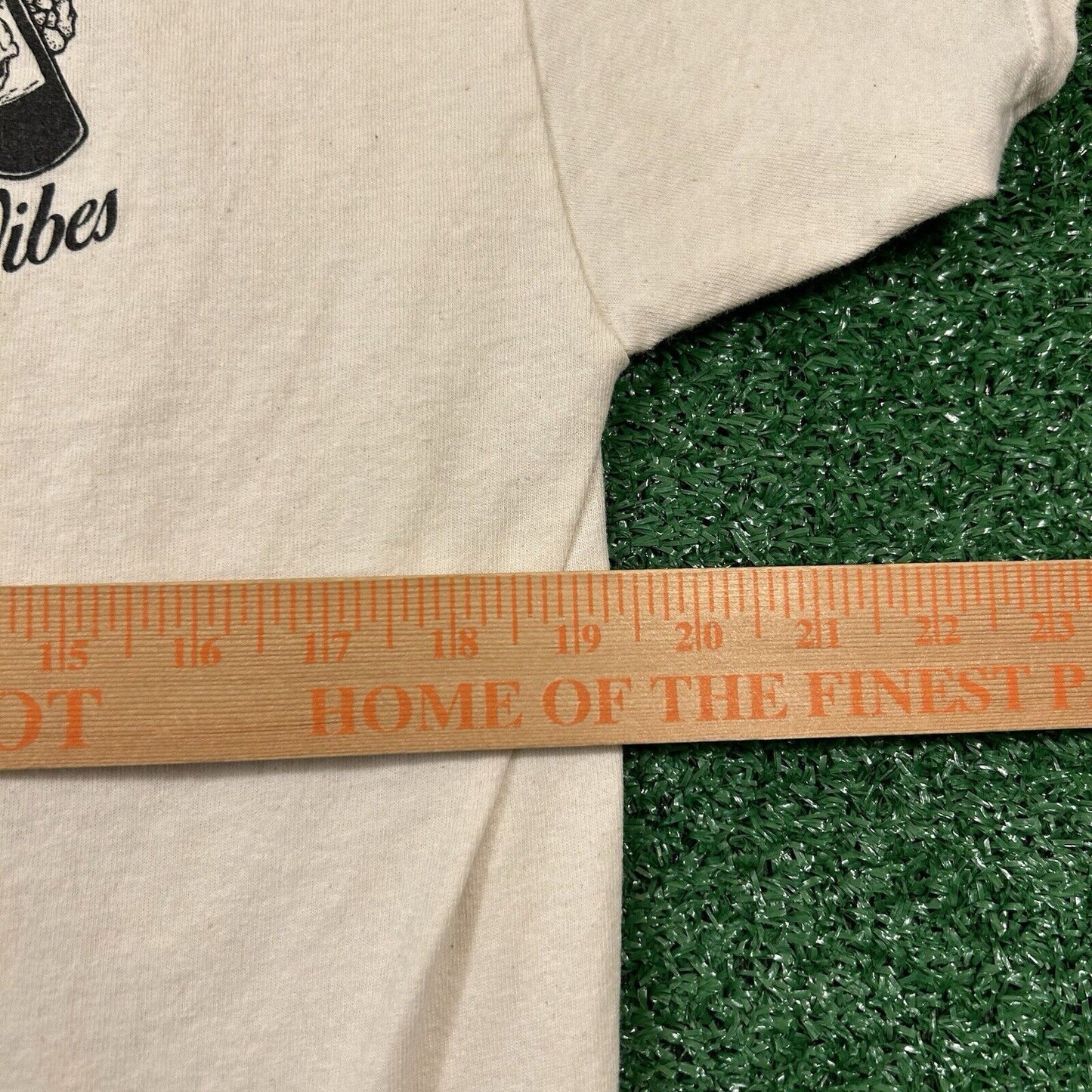 Fresh Vibes Shirt Mens Large Beige Short Sleeve Skulls Beer Skeleton Graphic Tee