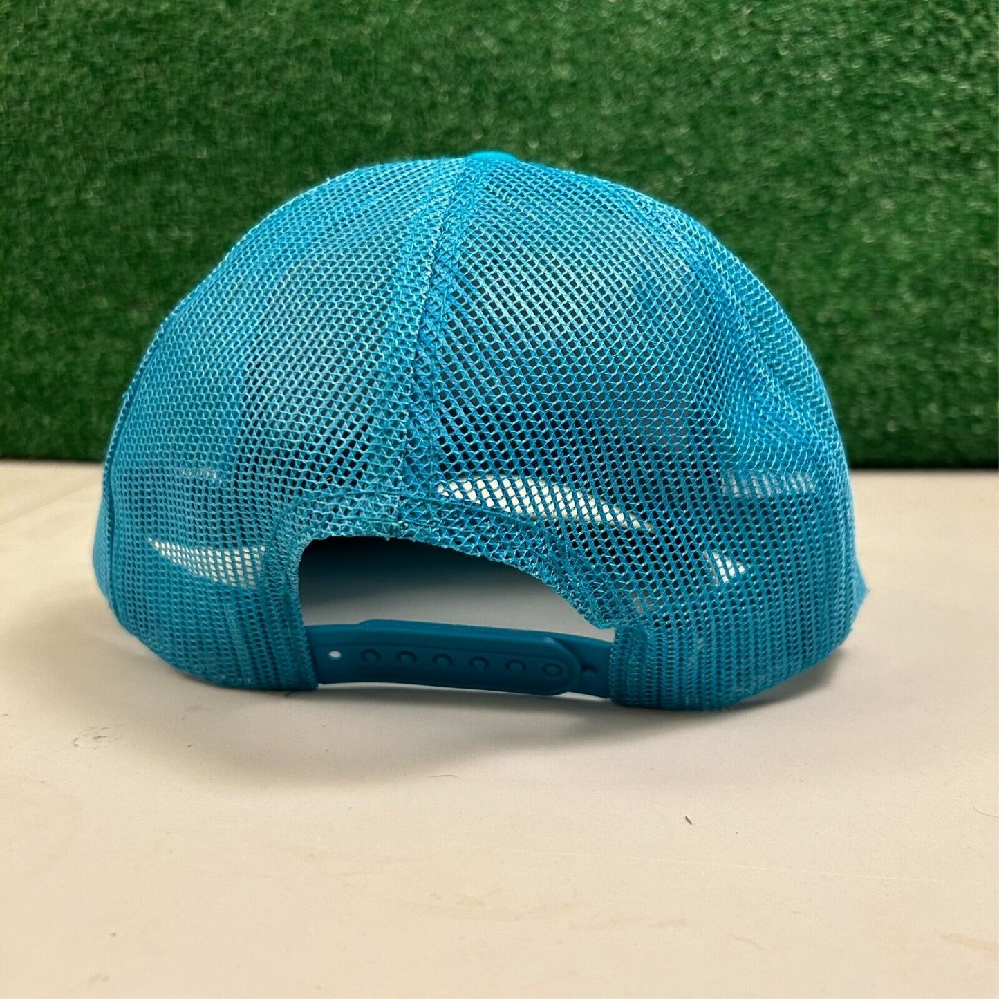 Bass Pro Shops Trucker Hat Cap Mens Snapback Blue Canvas Outdoor Meshback