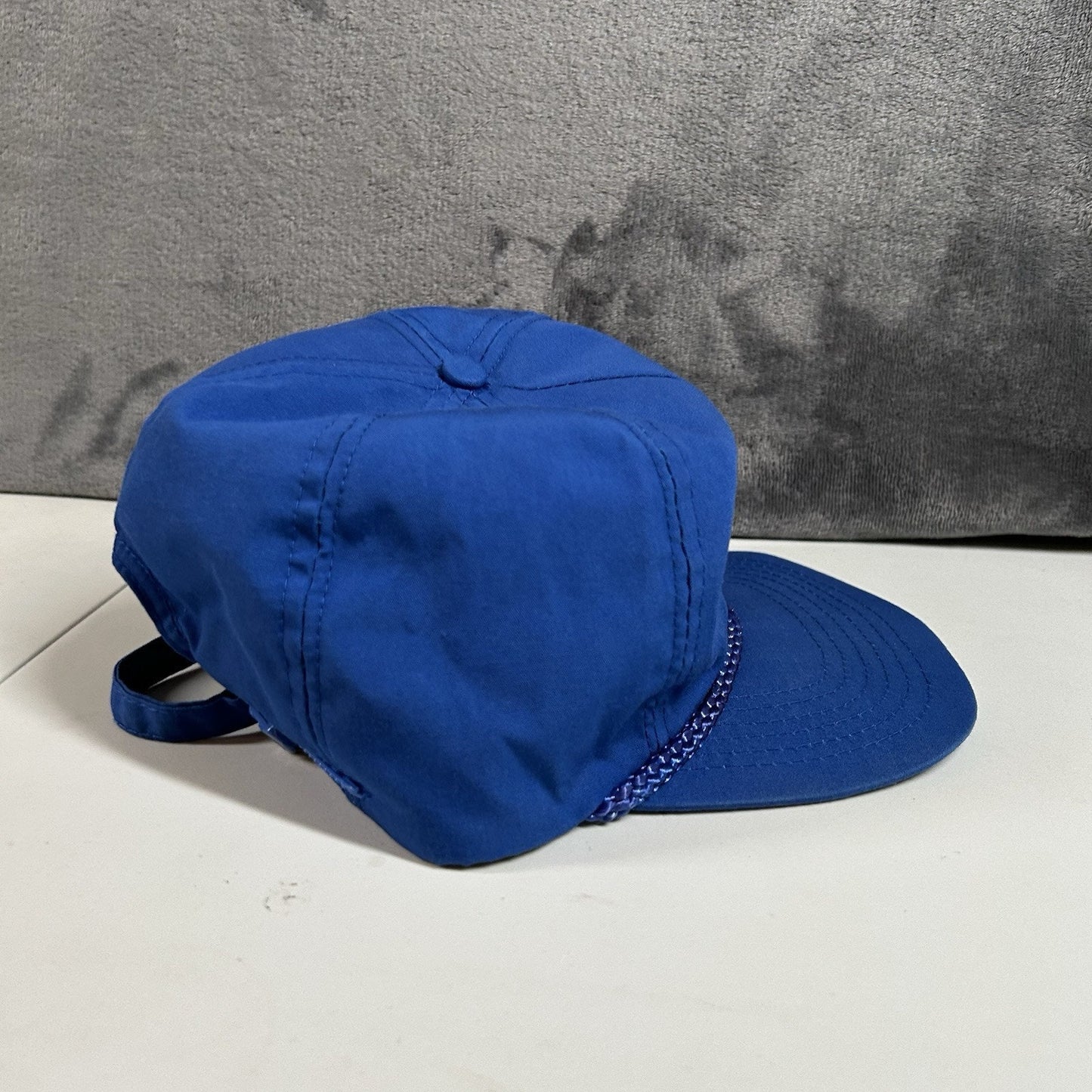 Vintage Glencoe Hat Cap Mens Strap Back Blue Rope Otto Cap Retro Adjustable