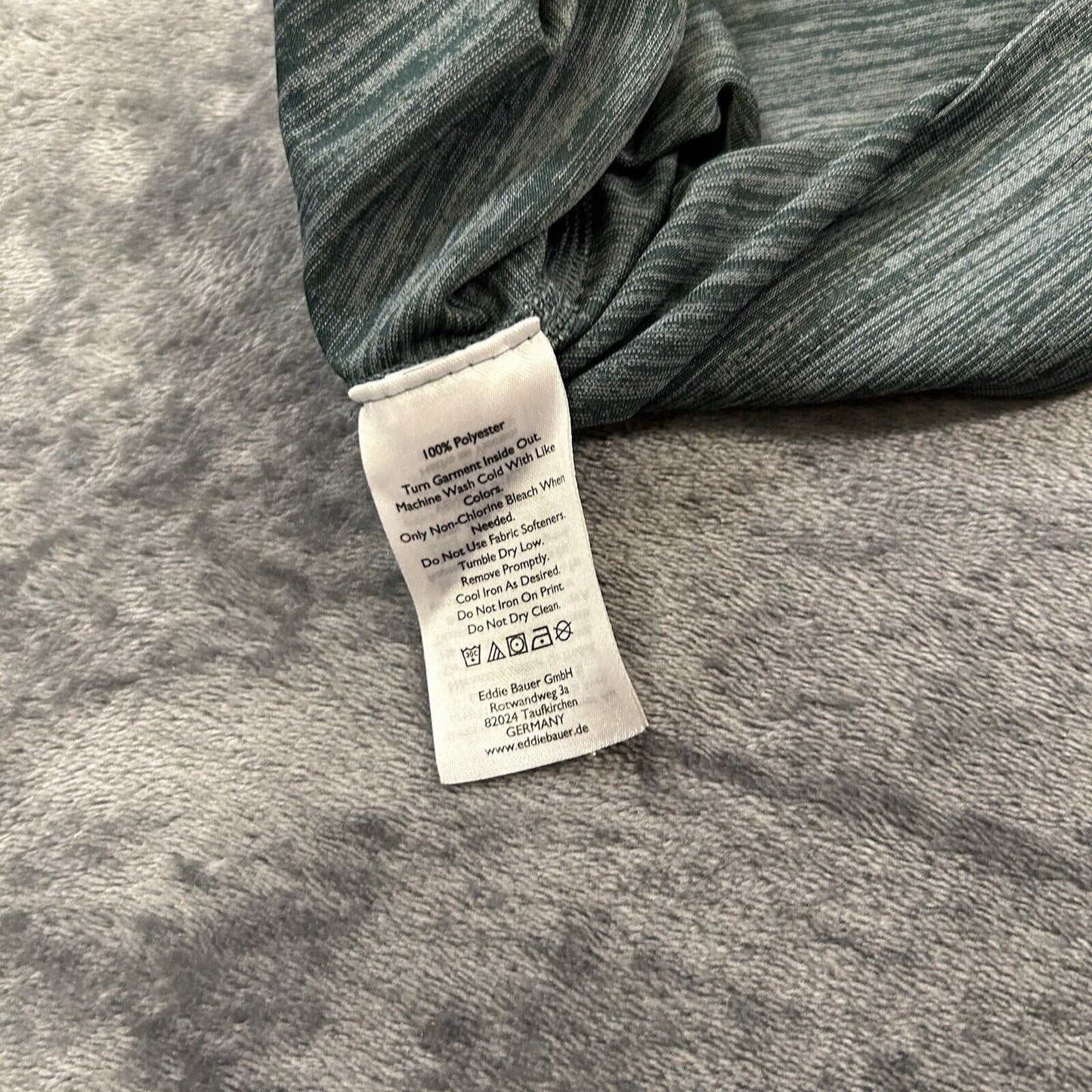 Eddie Bauer Freedry Shirt Mens Small Green Long Sleeve Athletic Running Casual