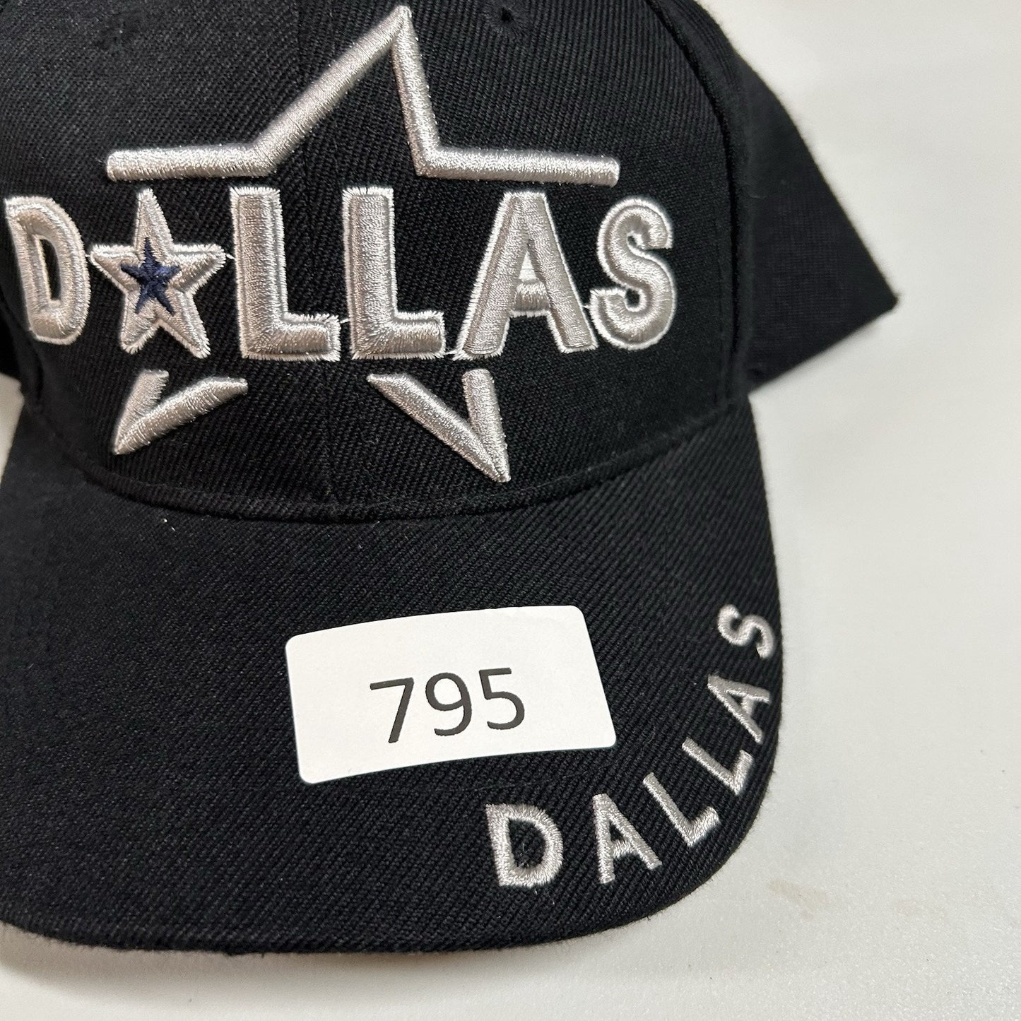 Dallas Cowboys Hat Cap Mens Dark Navy Strap Back NFL Football Retro Spellout
