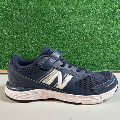 New Balance 680v6 Hook & Loop Navy Blue Running Athletic Shoes Sneakers Kids 6.5