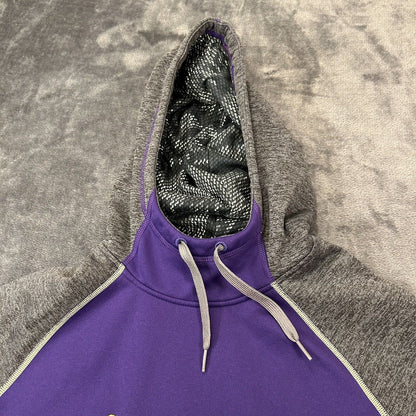 Nike Sweater Womens Medium Purple Pullover Hooded Sweatshirt Therma Fit Check