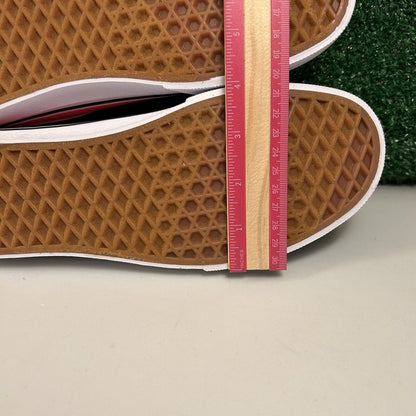 Vans Ward Womens 10 Pink White Shoes Sneakers Canvas Skateboarding Casual NEW