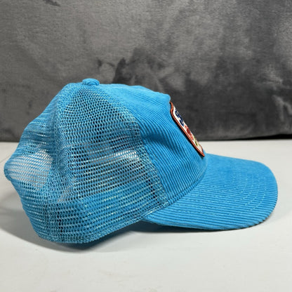 Might Fine 'Thank You Have a Nice Day' Corduroy Hat Cap Snapback Blue Womens