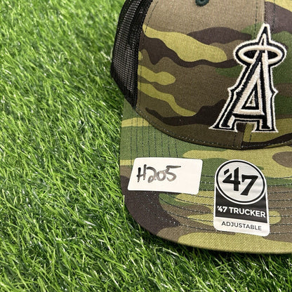 Los Angeles Angels New Era Trucker Hat Cap Mens Camo Snapback Baseball MLB NEW