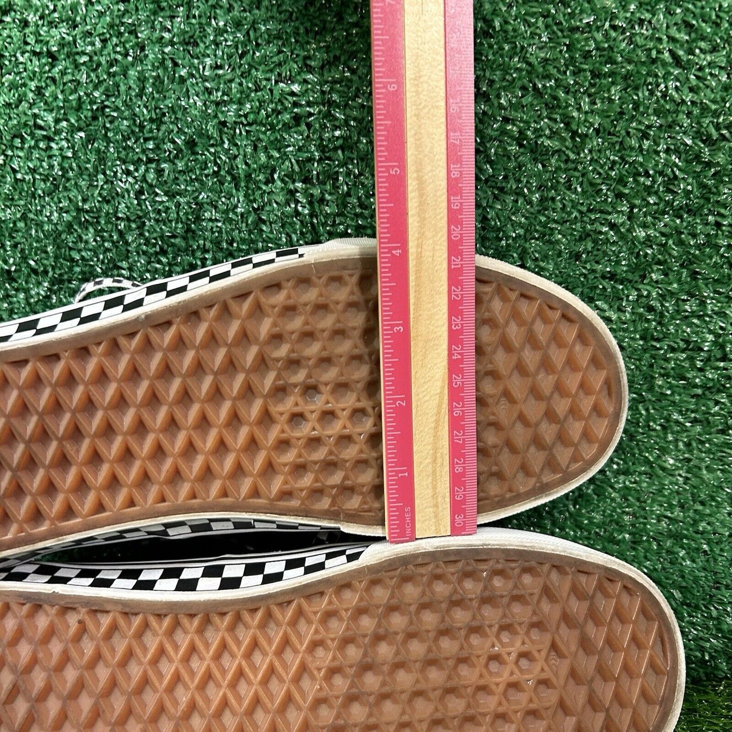 Vans Checkerboard Mens 10.5 M Black White Shoes Sneakers Leather Skateboarding