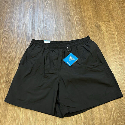 Columbia PFG Shorts Mens Medium 32" Black Relaxed Fit Outdoor Fishing Nylon New