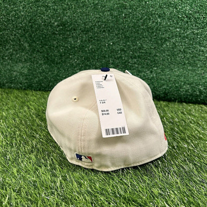 New York Yankees Hat Cap Mens 7 3/4 White Blue New Era Big League Chew MLB NEW